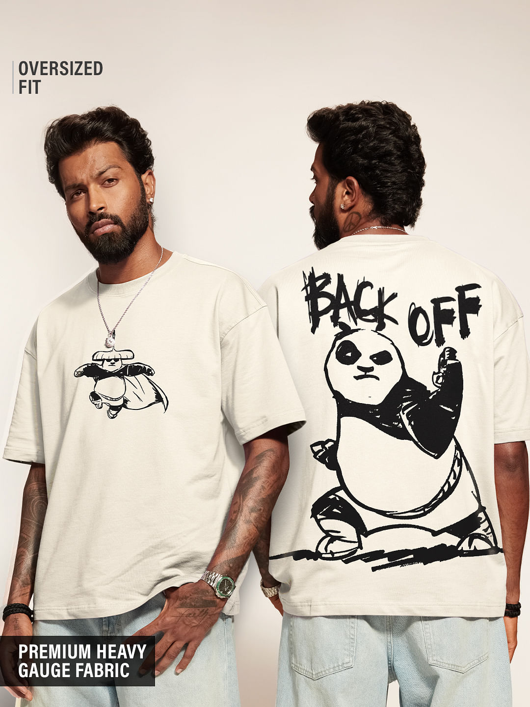 Buy Kung Fu Panda Back Off Oversized T Shirts Online