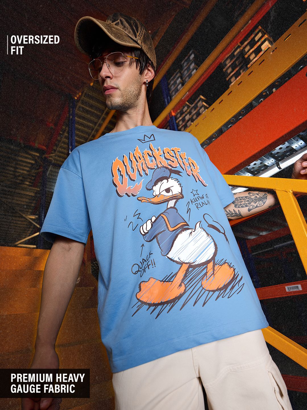 Buy Donald Duck: Quackster Oversized T-Shirts Online