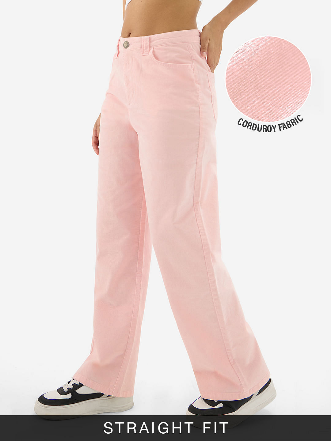 Corduroy Pants: Peachy Pink
