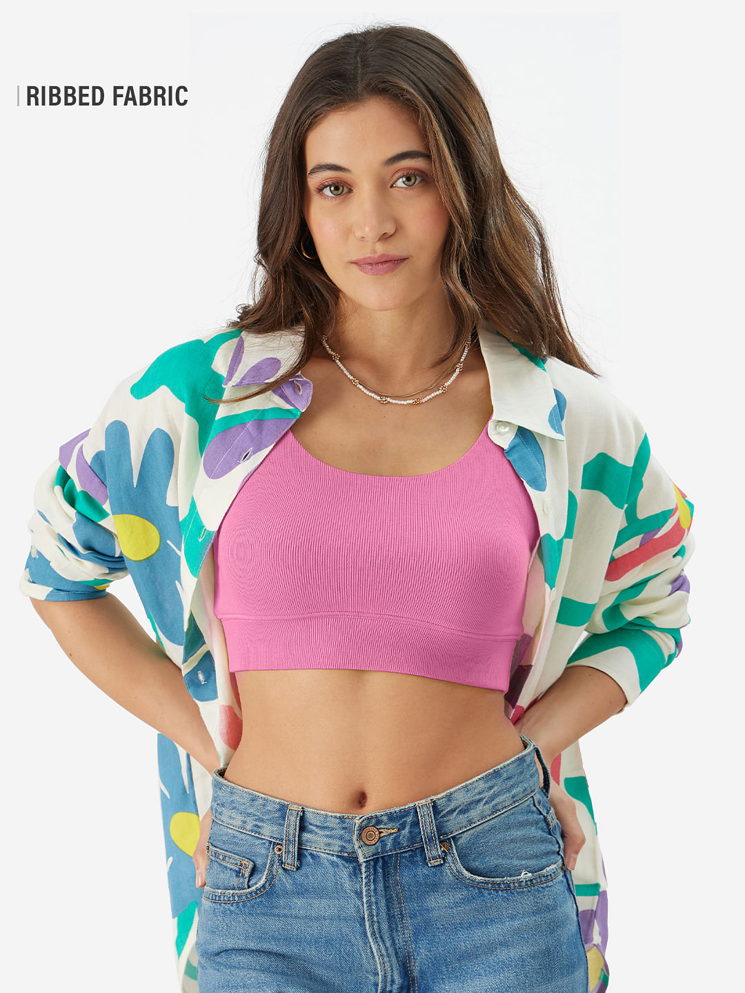 Buy Flamingo Pink Bralette Top Women Bralette online at The Souled Store.