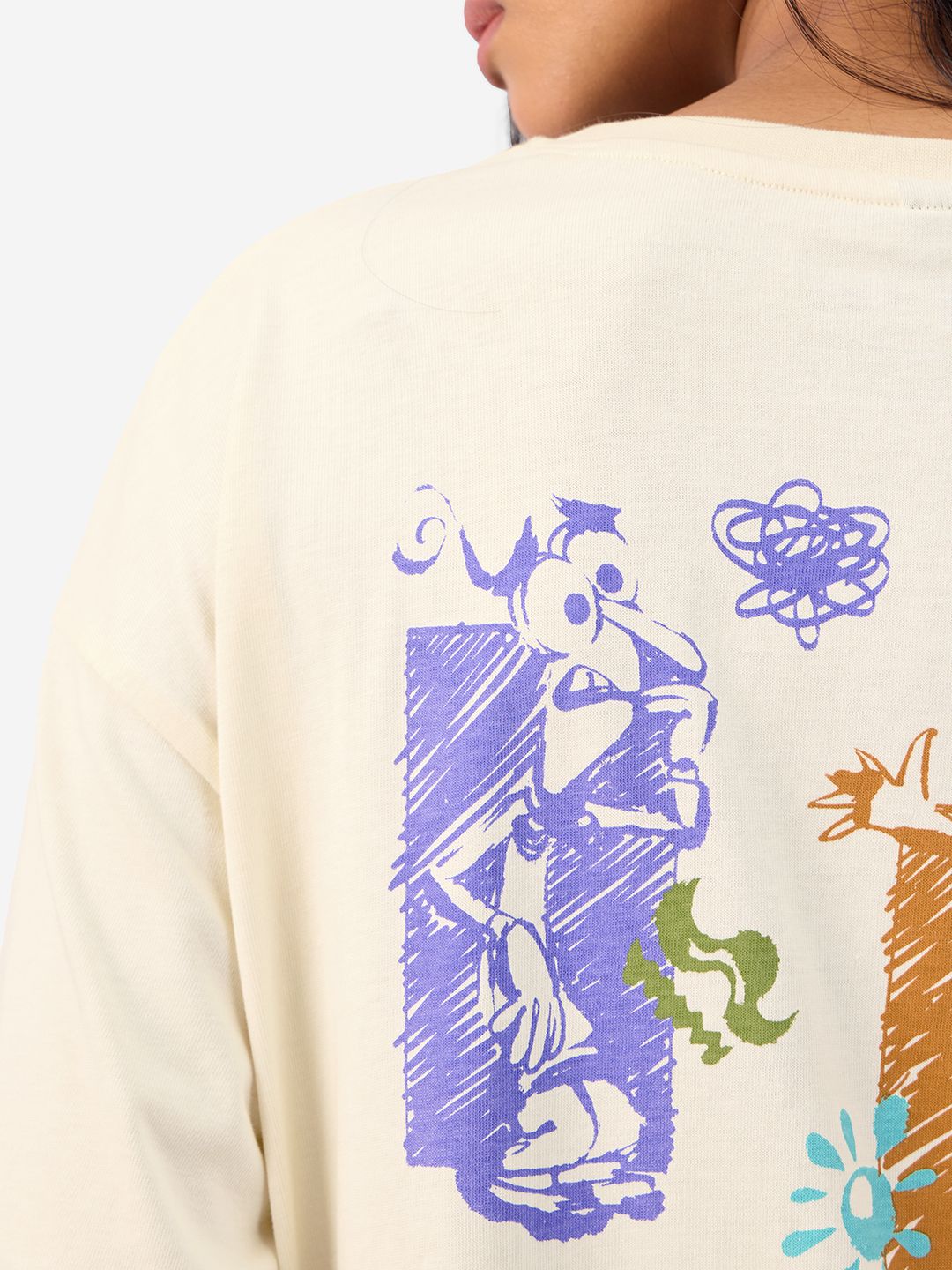 Buy Inside Out: Mixed Emotions Women Oversized T-Shirts