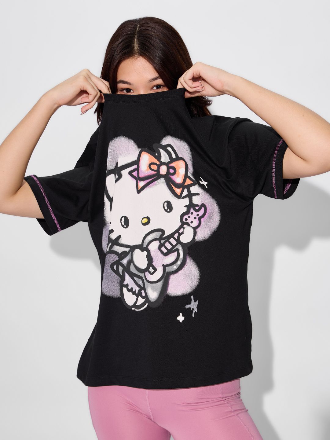 Buy Hello Kitty: Rockstar Women Oversized T-Shirts Online