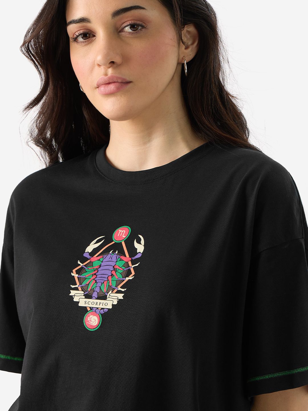 Buy Zodiac: Scorpio Women Oversized T-Shirts Online
