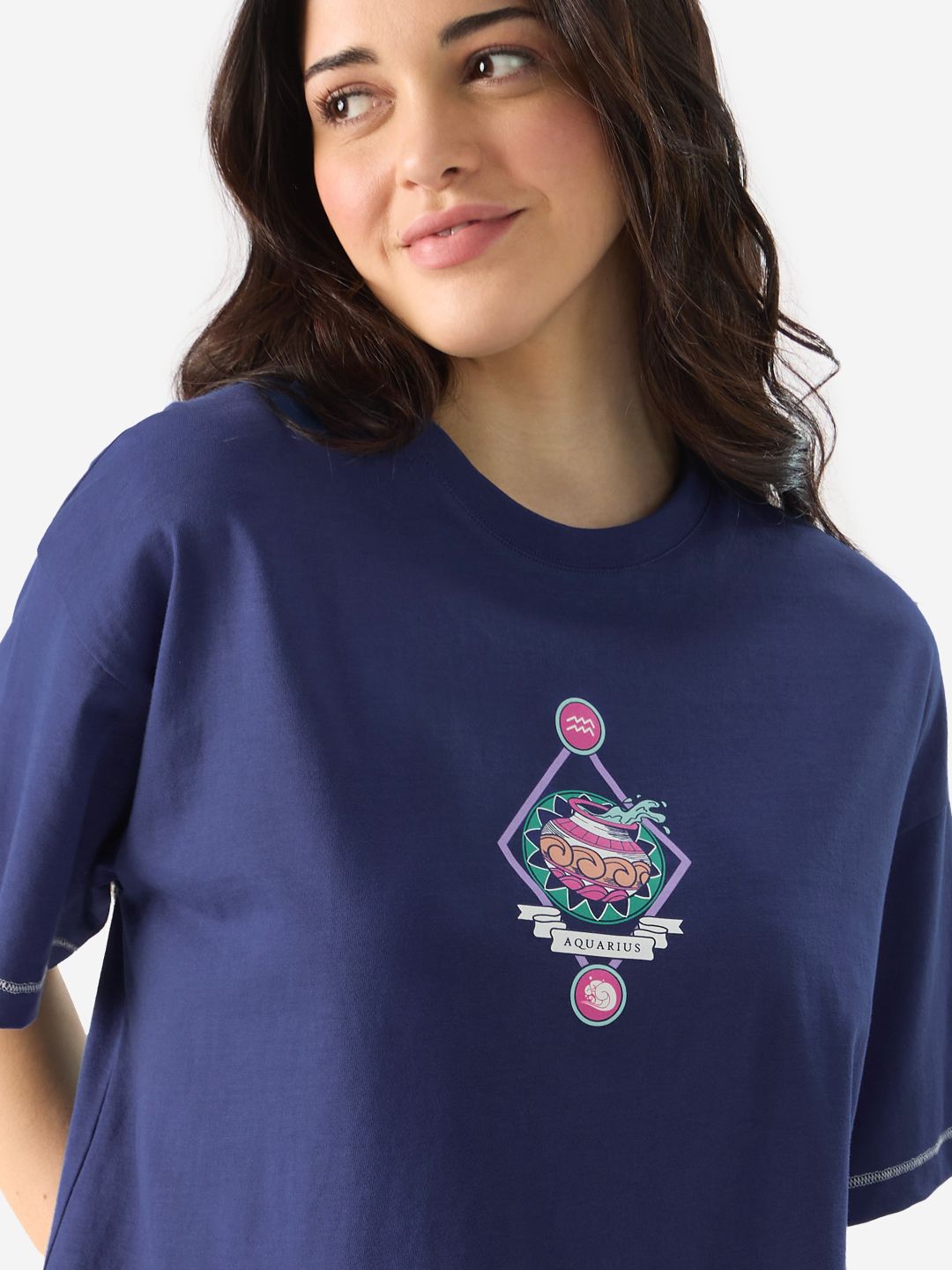 Zodiac: Aquarius Women Oversized T-Shirts online