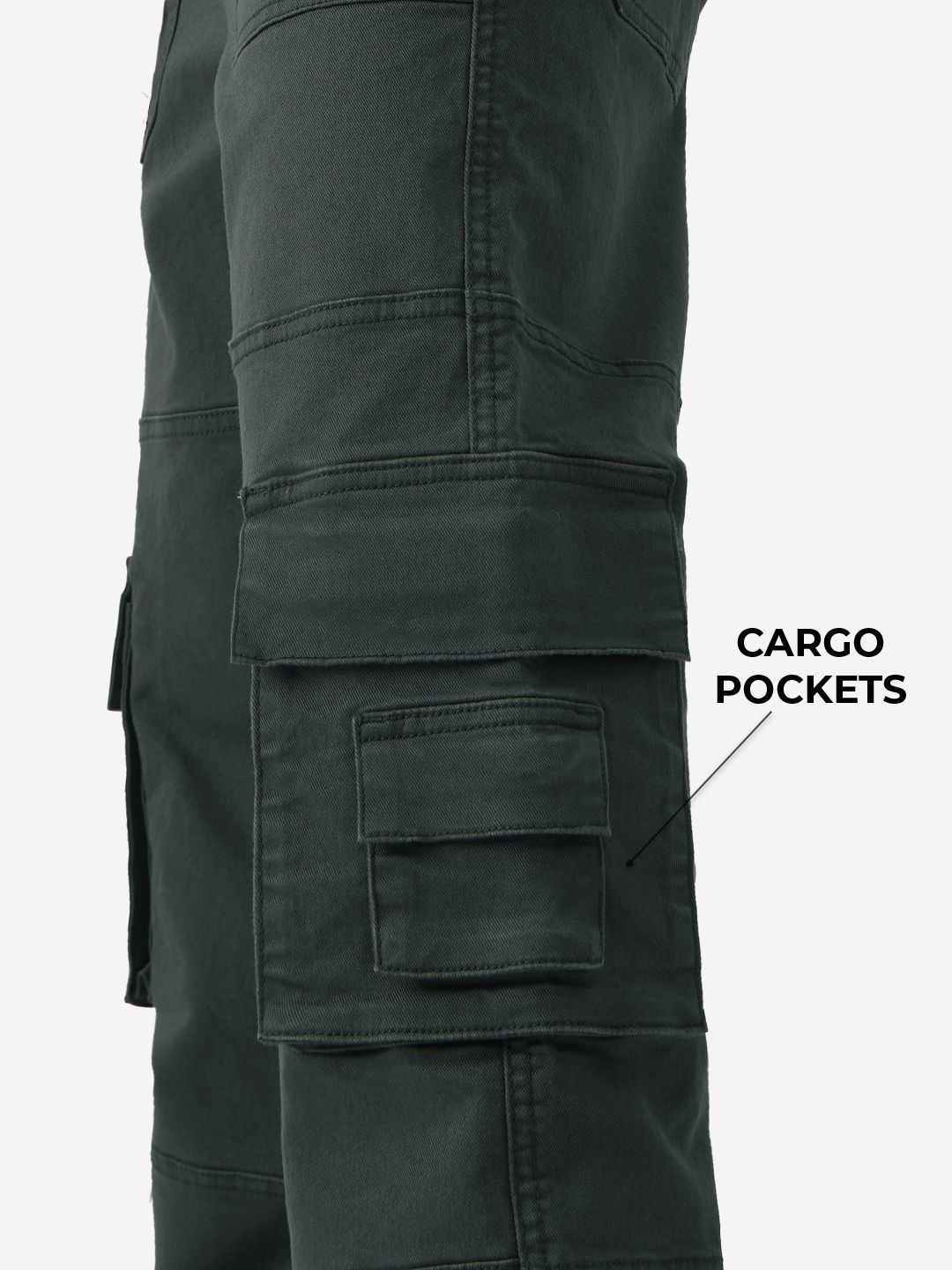 Solids: Greenlake Men Cargo Jeans online
