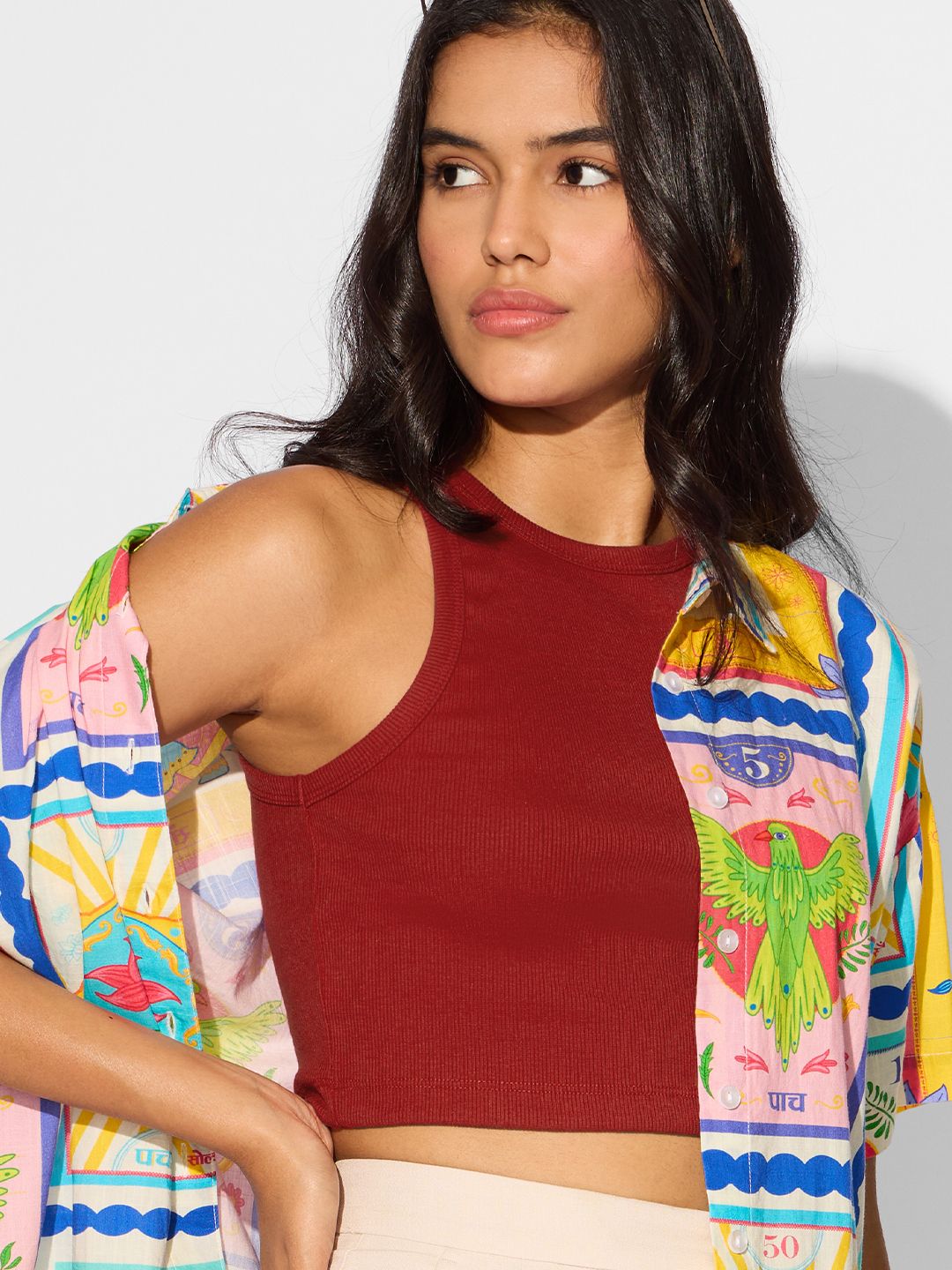 Ribbed Tank Top: Cherry Crush Women Tank Tops online