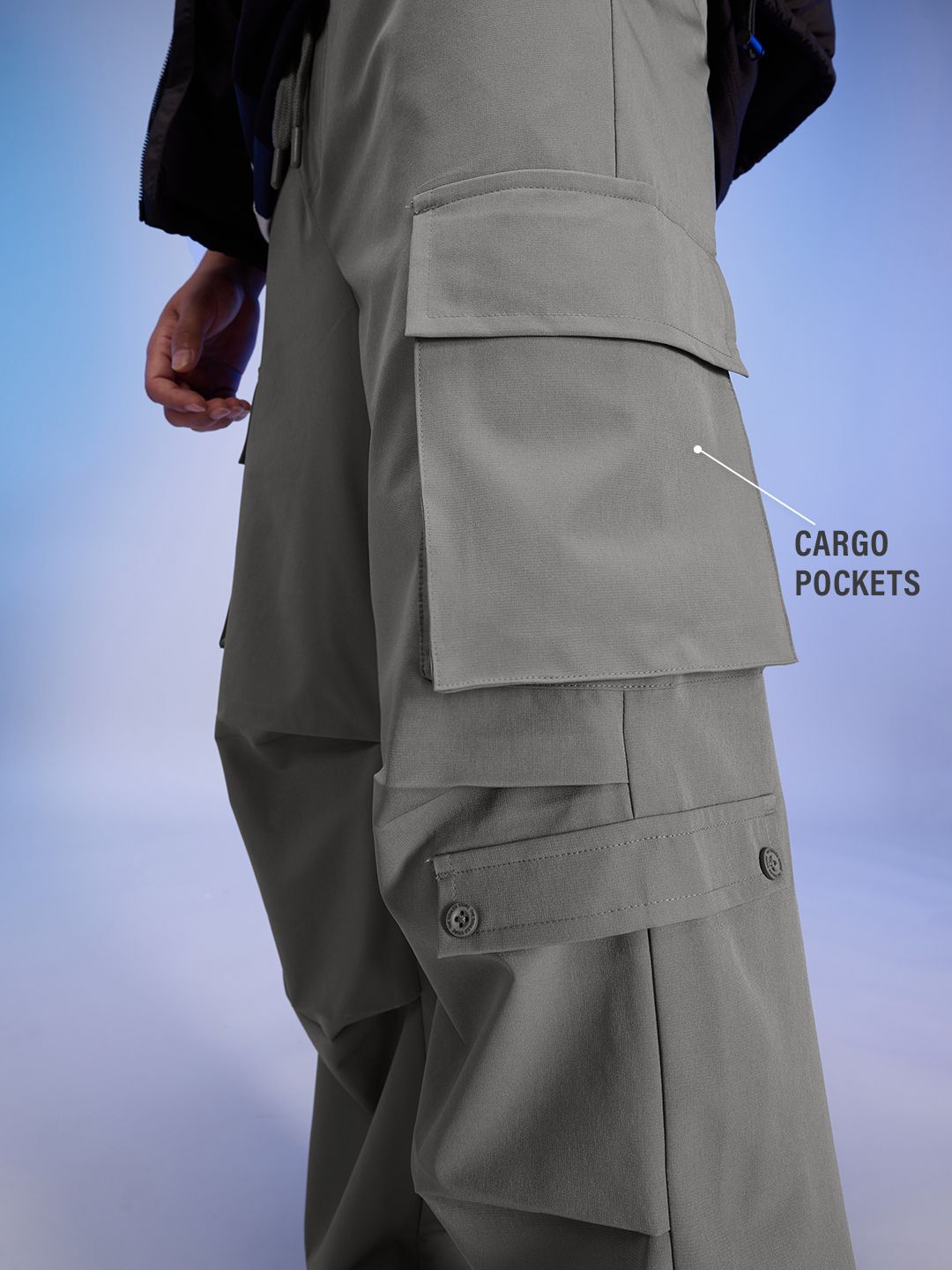 Parachute Pants: Charcoal Grey Men Parachute Pants online