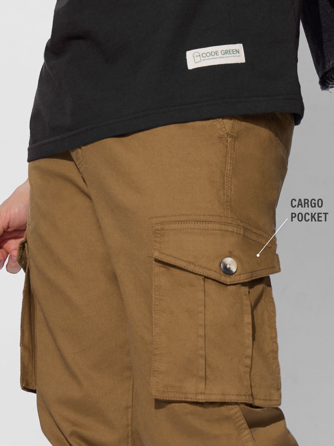 Solids: Rust Men Cargo Pants online