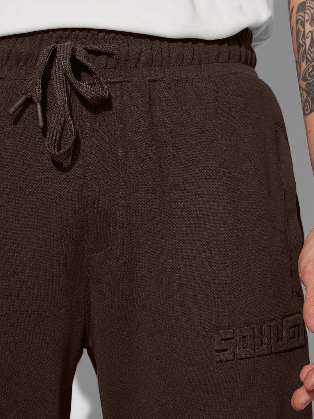 Buy Solids: Chocolate Brown Men Joggers