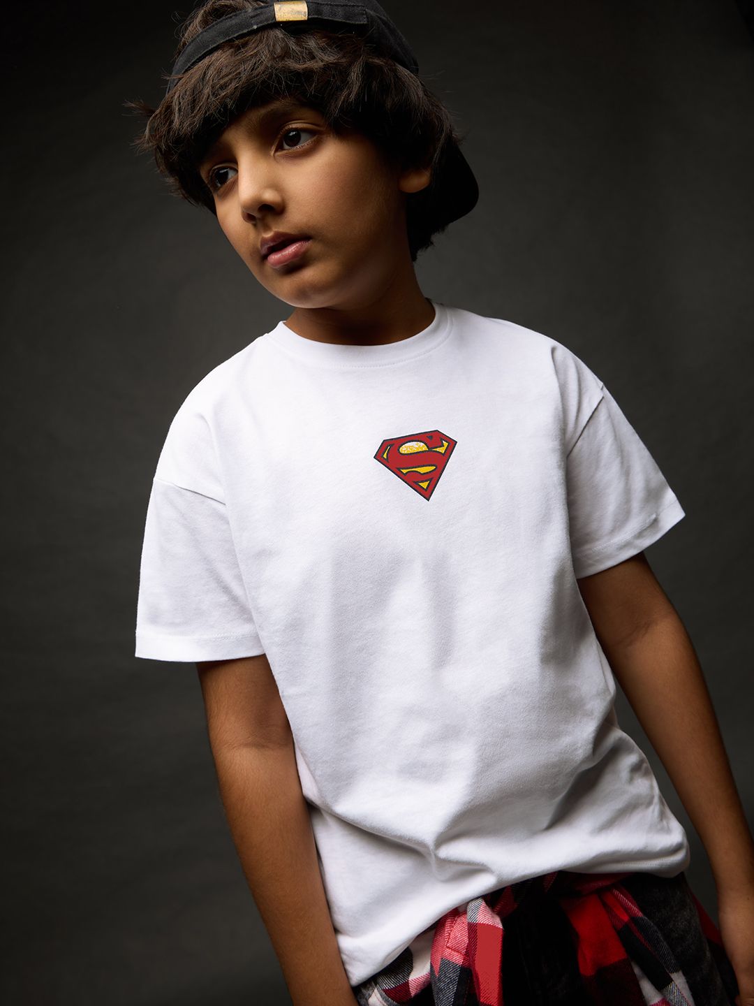 Superman: The Hero With A Job Boys Cotton Oversized T-Shirts (2-8 Yrs) online