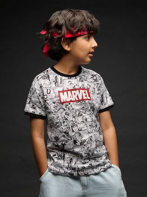 Buy Marvel: Comic Strip Boys Cotton T-Shirts online at The Souled
