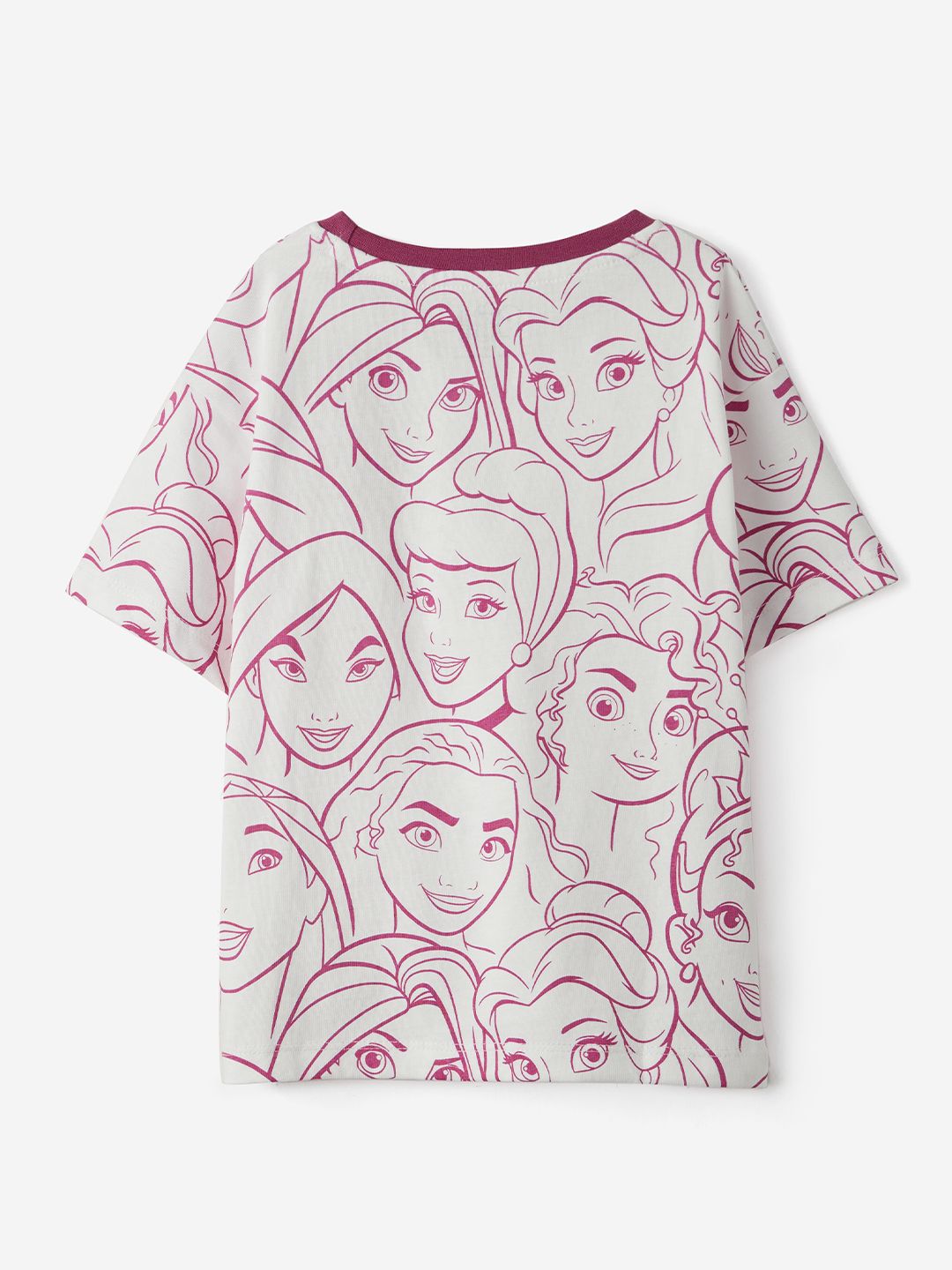 Nautinati Girls Disney Princess Cotton T-shirt | Regular T-shirt for 3 to 24 Months