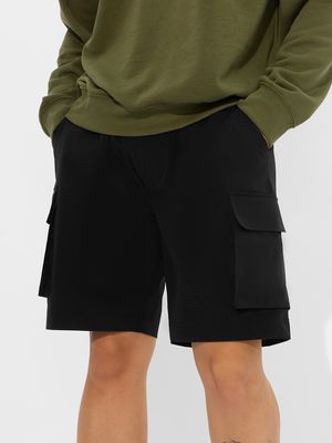 Buy Solids: Black Men Bermuda Shorts Online