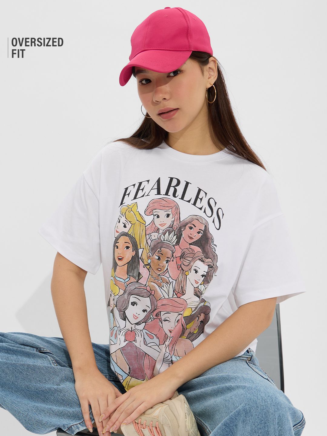 Buy Disney Fearless Women Oversized T Shirts Online At The Souled Store  buy-disney-fearless-women-oversized-t-shirts-online-at-the-souled-store