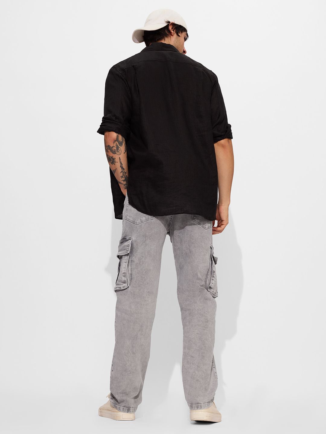 Buy Denim: Ash (Straight Fit) Men Cargo Jeans