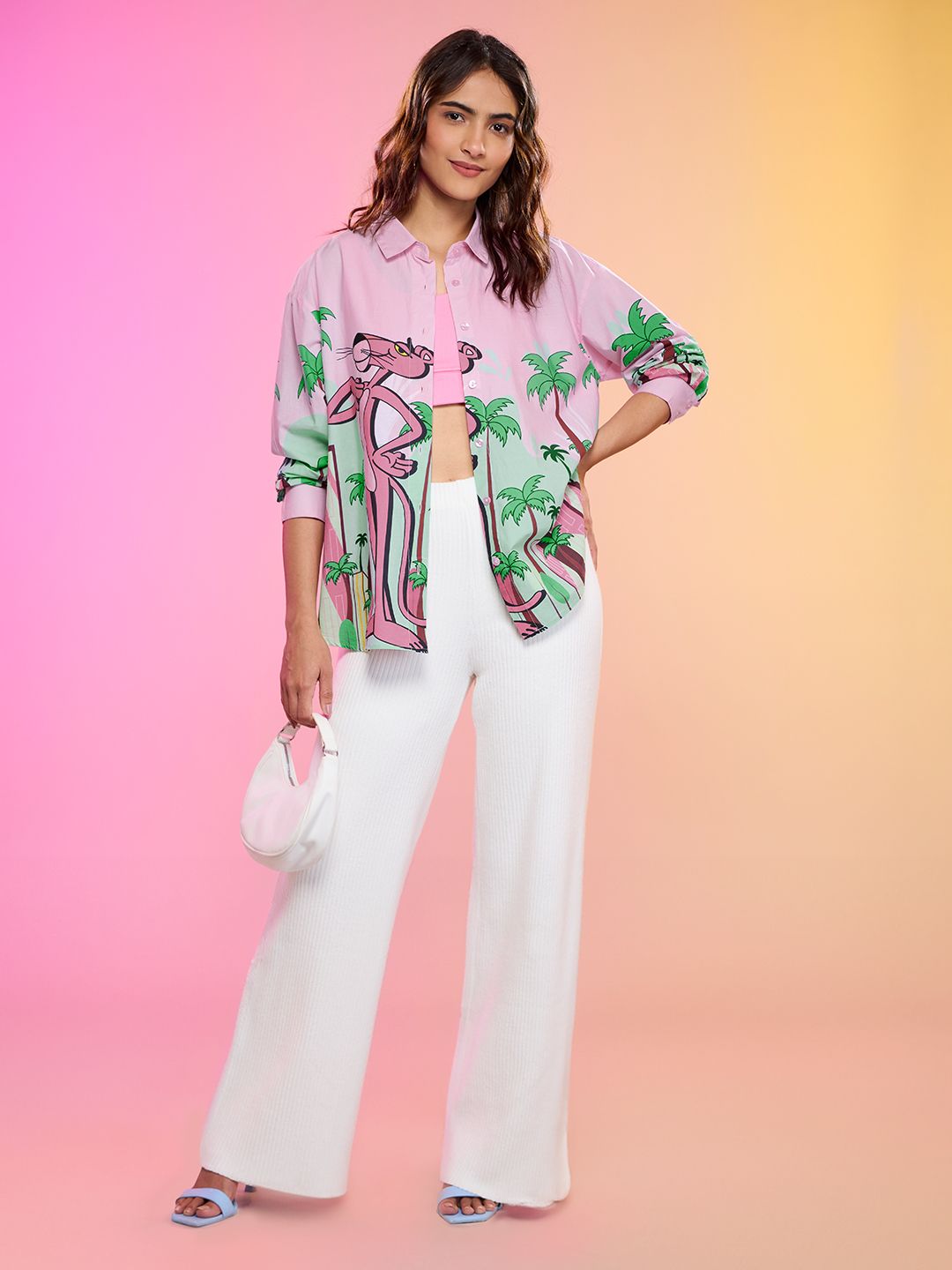 Pink Panther: Pink City Women Boyfriend Shirts price