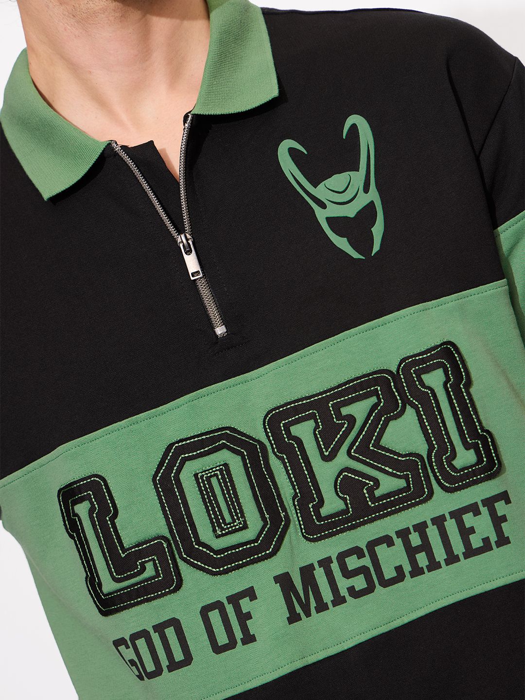 Marvel: Loki God Of Mischief Zipper Polos online