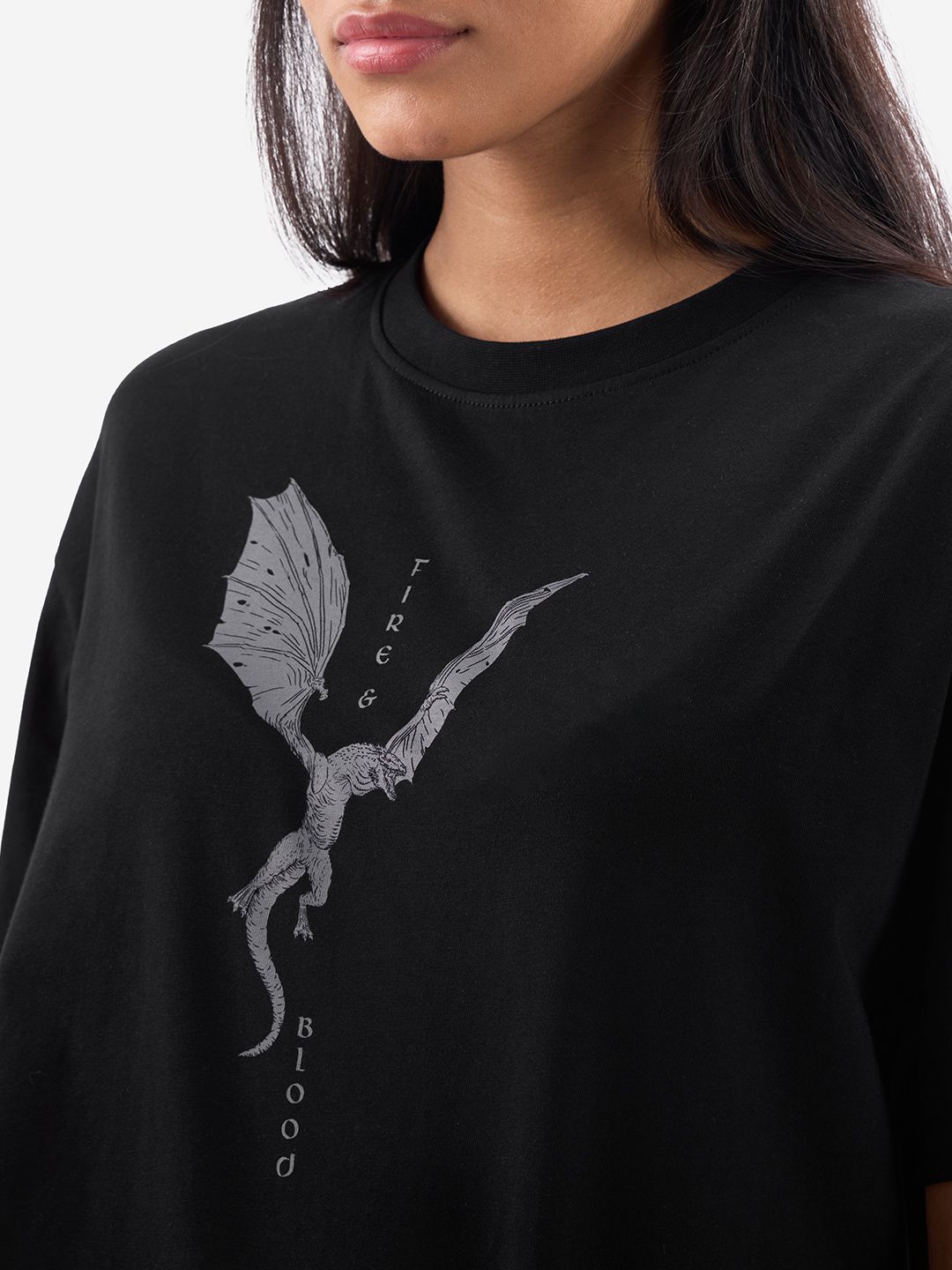 House Of Dragon: Fire & Blood Women Oversized T-Shirts online