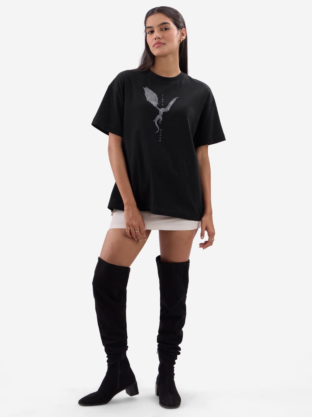 House Of Dragon: Fire & Blood Women Oversized T-Shirts price