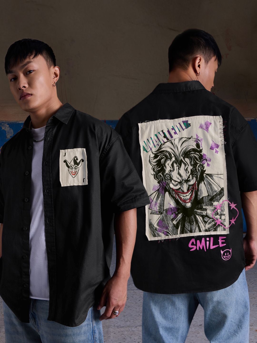 Buy Joker: Wanted Men Oversized Shirts Online