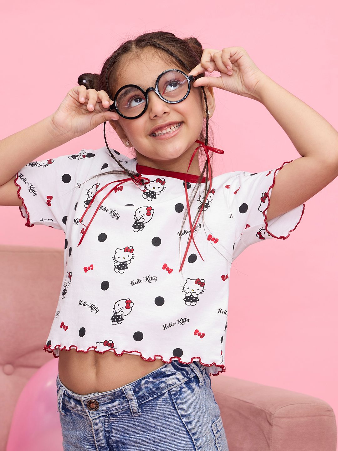 Buy Hello Kitty: Kitty Love Girls Cotton T-shirts Online