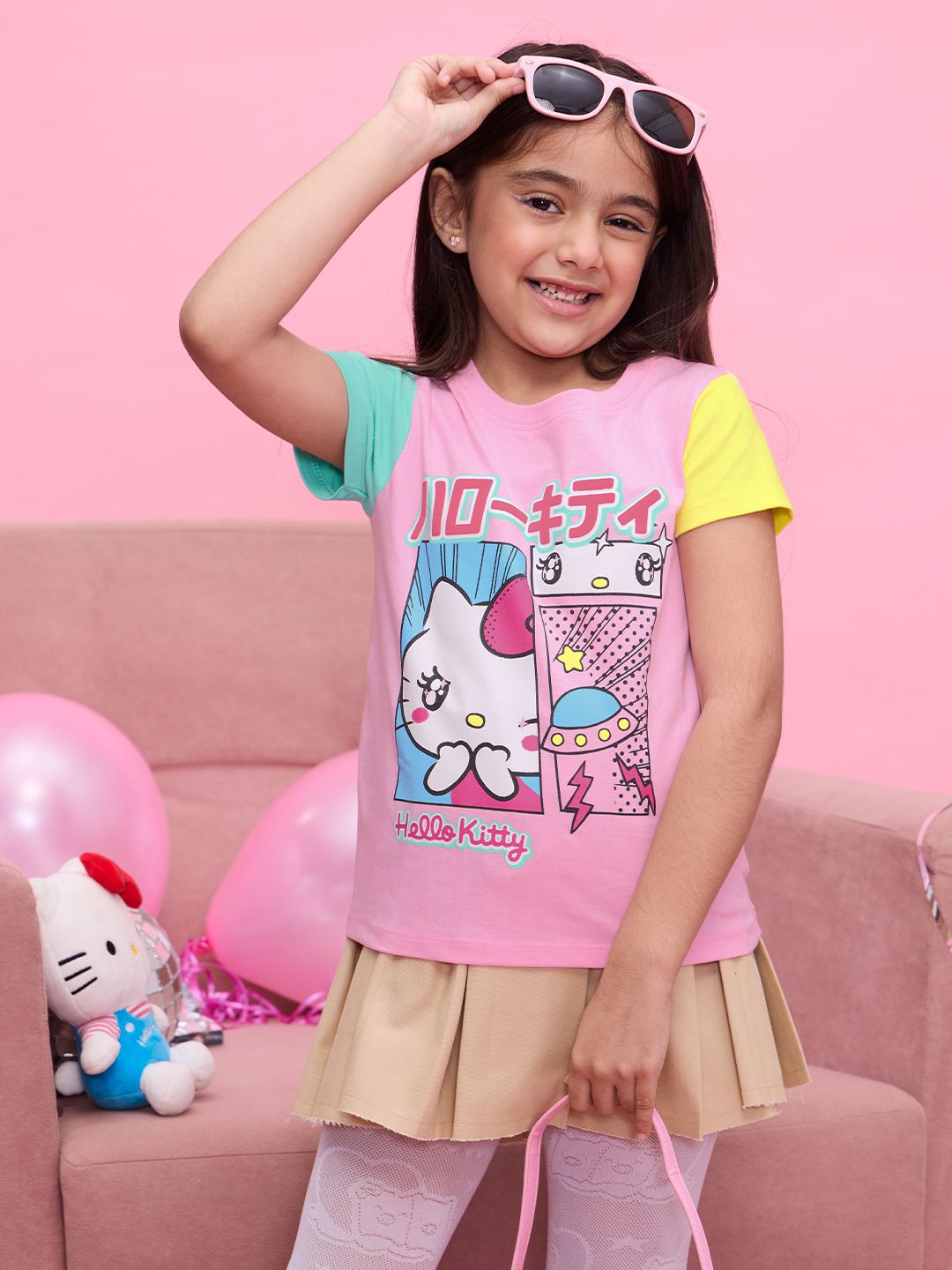 Hello Kitty: So Cute Girls Cotton T-Shirts (2-8 Yrs) Online