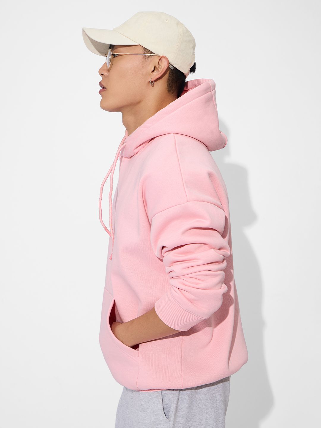Solids: Urban Rose Men Oversized Hoodies online