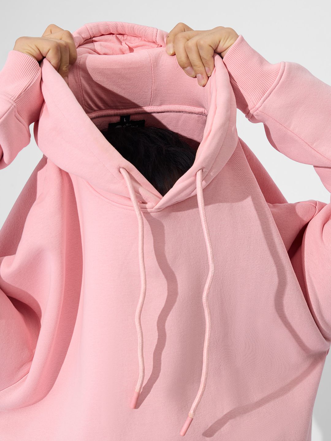 Buy Solids: Urban Rose Men Oversized Hoodies