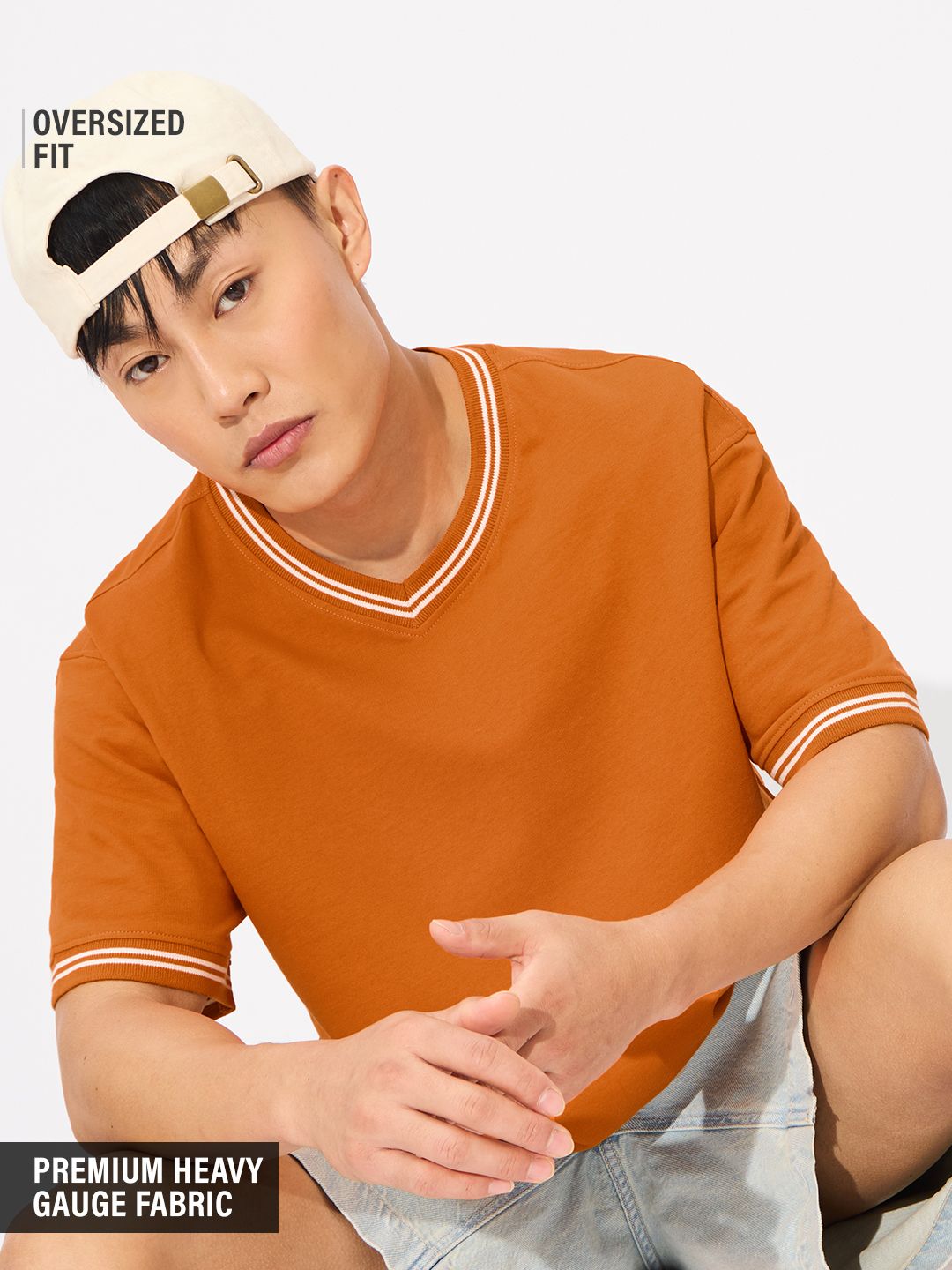 Solids: Rust Oversized T-Shirts