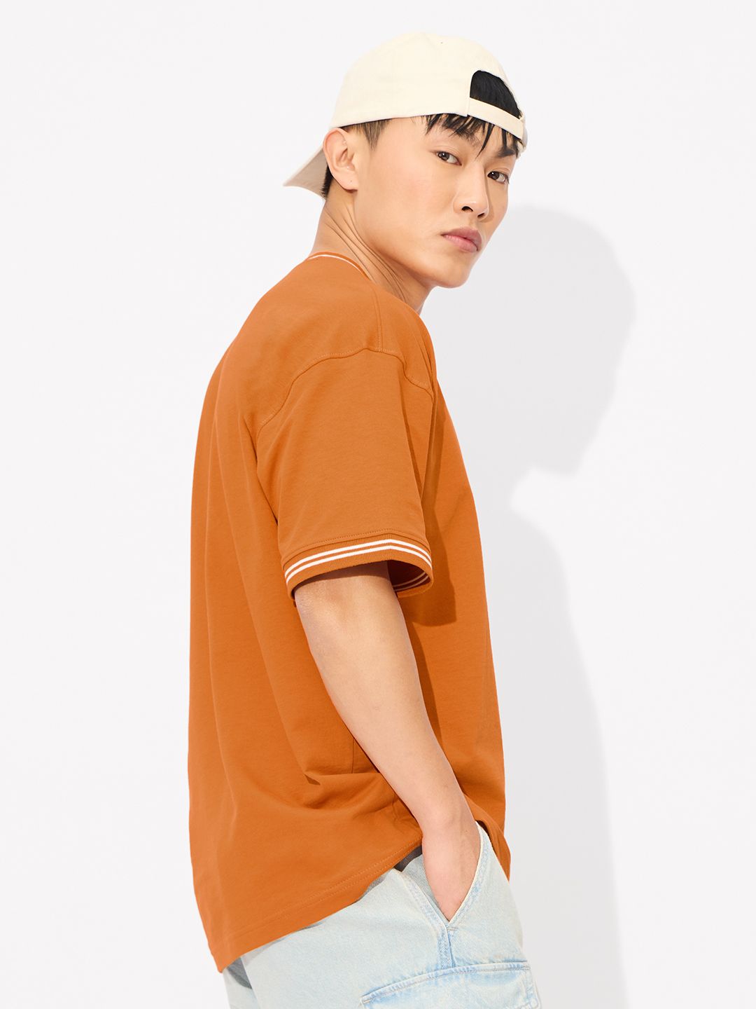 Buy Solids: Rust Oversized T-Shirts