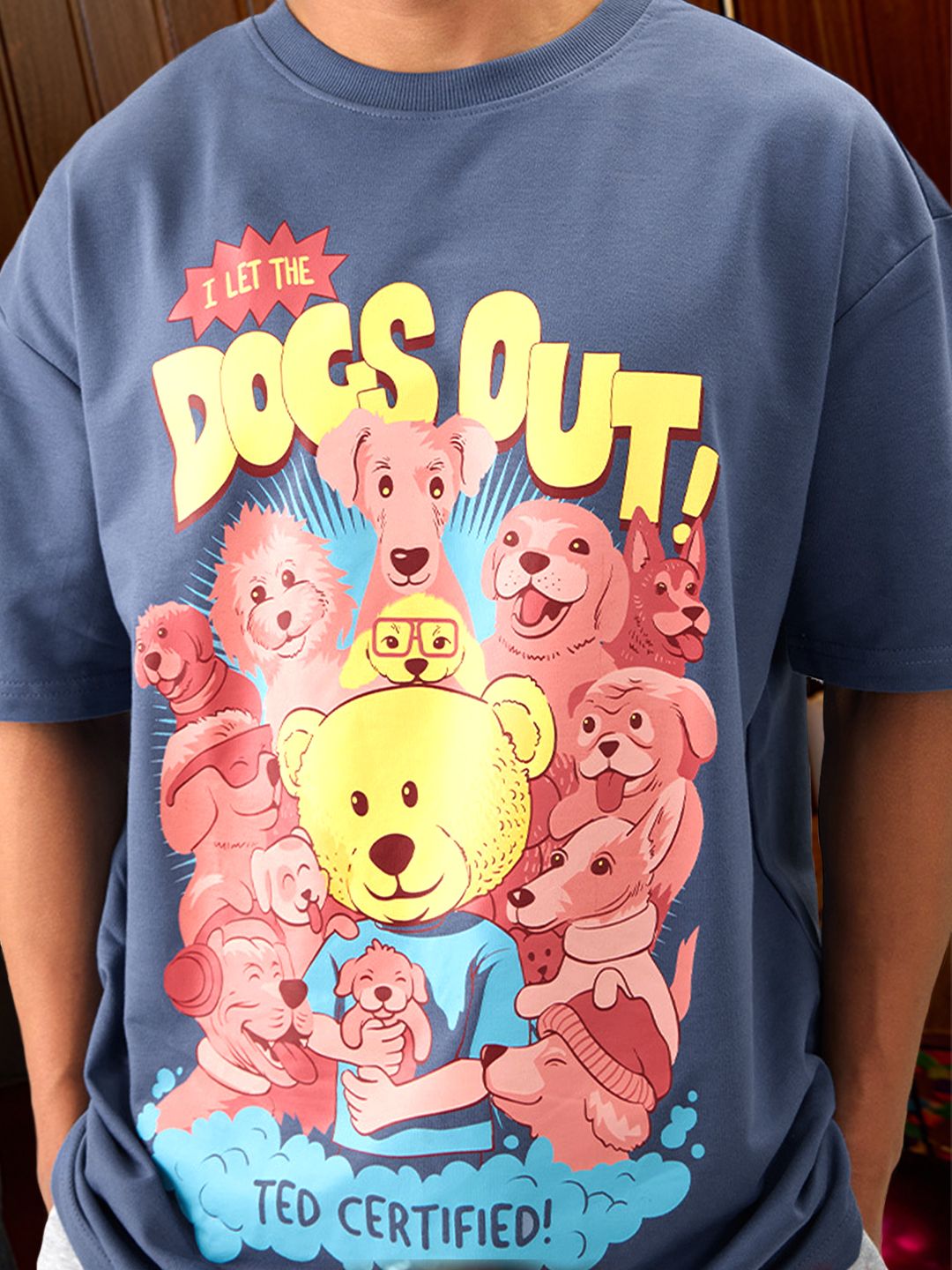 Buy Ted I Let The Dogs Out Oversized TShirts Online