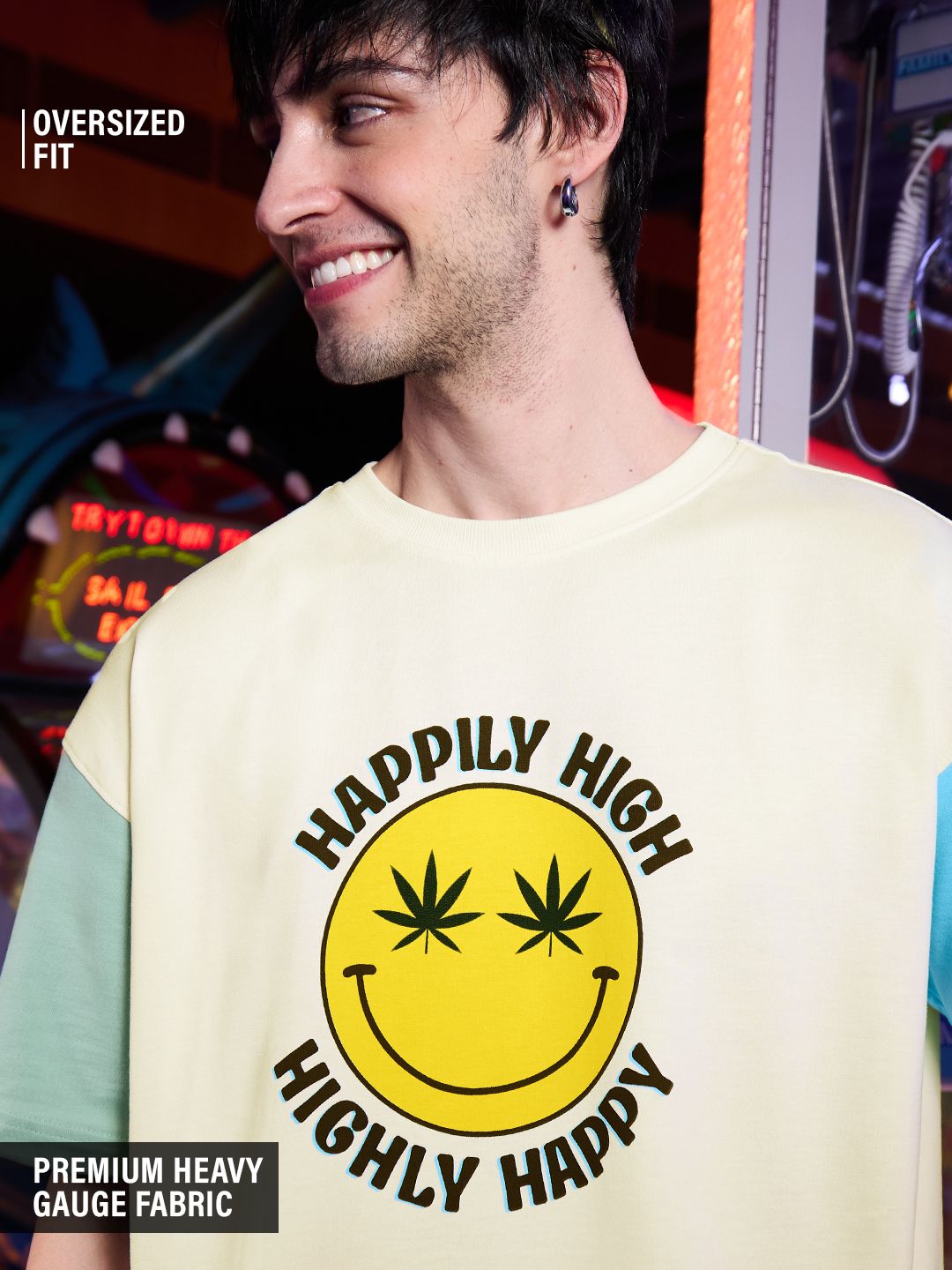 Buy TSS Originals: Happy High Oversized T-Shirts Online