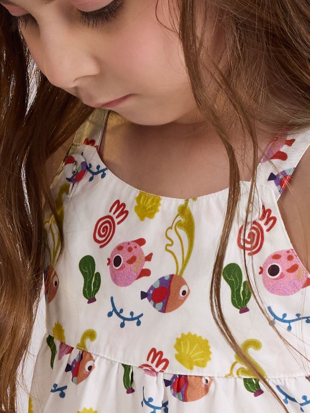 TSS Originals: Little Fishy Girls Cotton Tops (2-8 Yrs) online