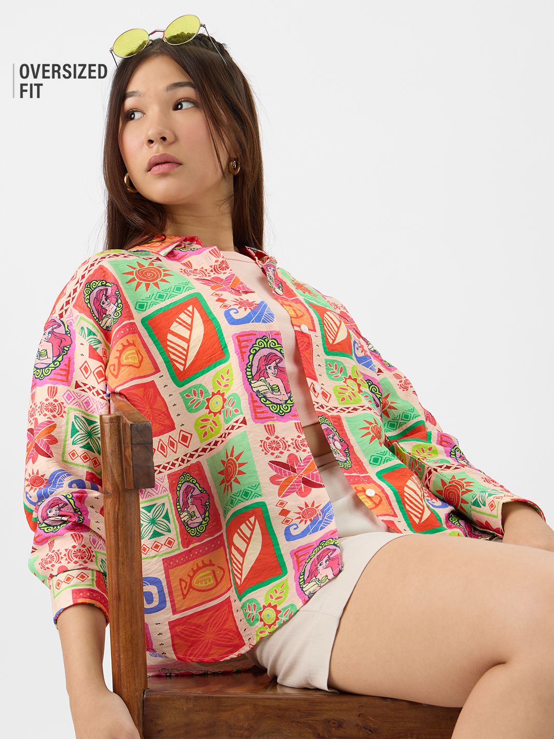 The Little Mermaid: Mosaic Women Boyfriend Shirts Online