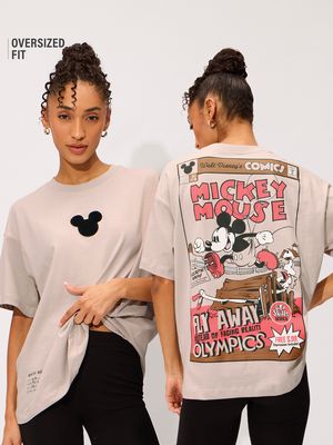Mickey Mouse: Fly Away Women Oversized T-Shirts By Disney™