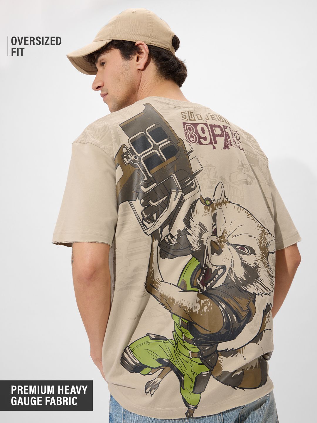 GOTG: Rocket Oversized T-Shirts