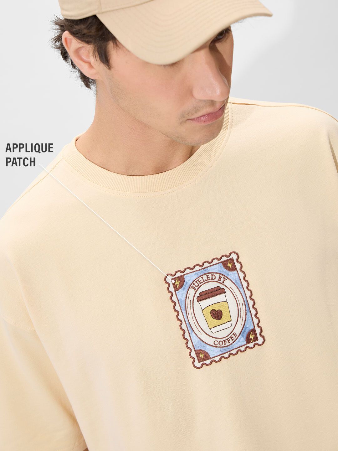 Buy TSS Originals: Coffee Stamp Oversized T-Shirts Online