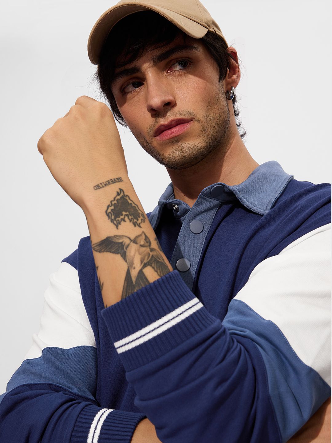 Solids: Orient (Colourblock) Men Rugby Polos online