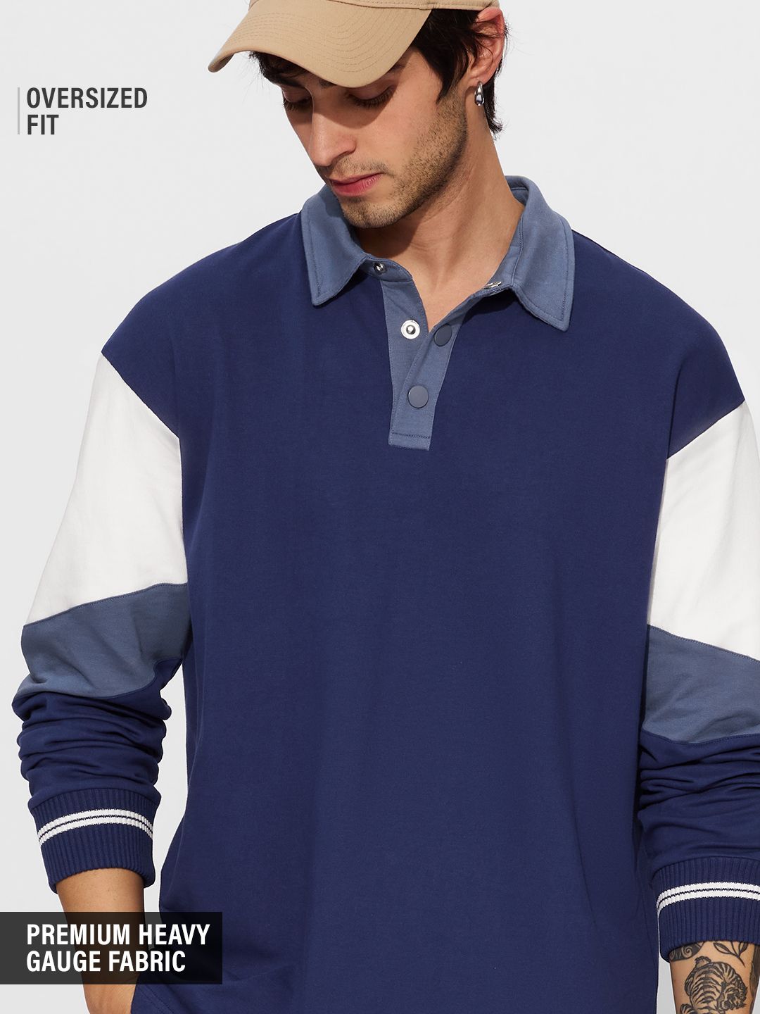 Solids: Orient (Colourblock) Men Rugby Polos