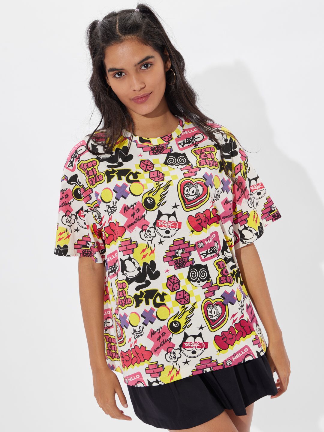 Felix The Cat: Graffiti Women Oversized T-Shirts online
