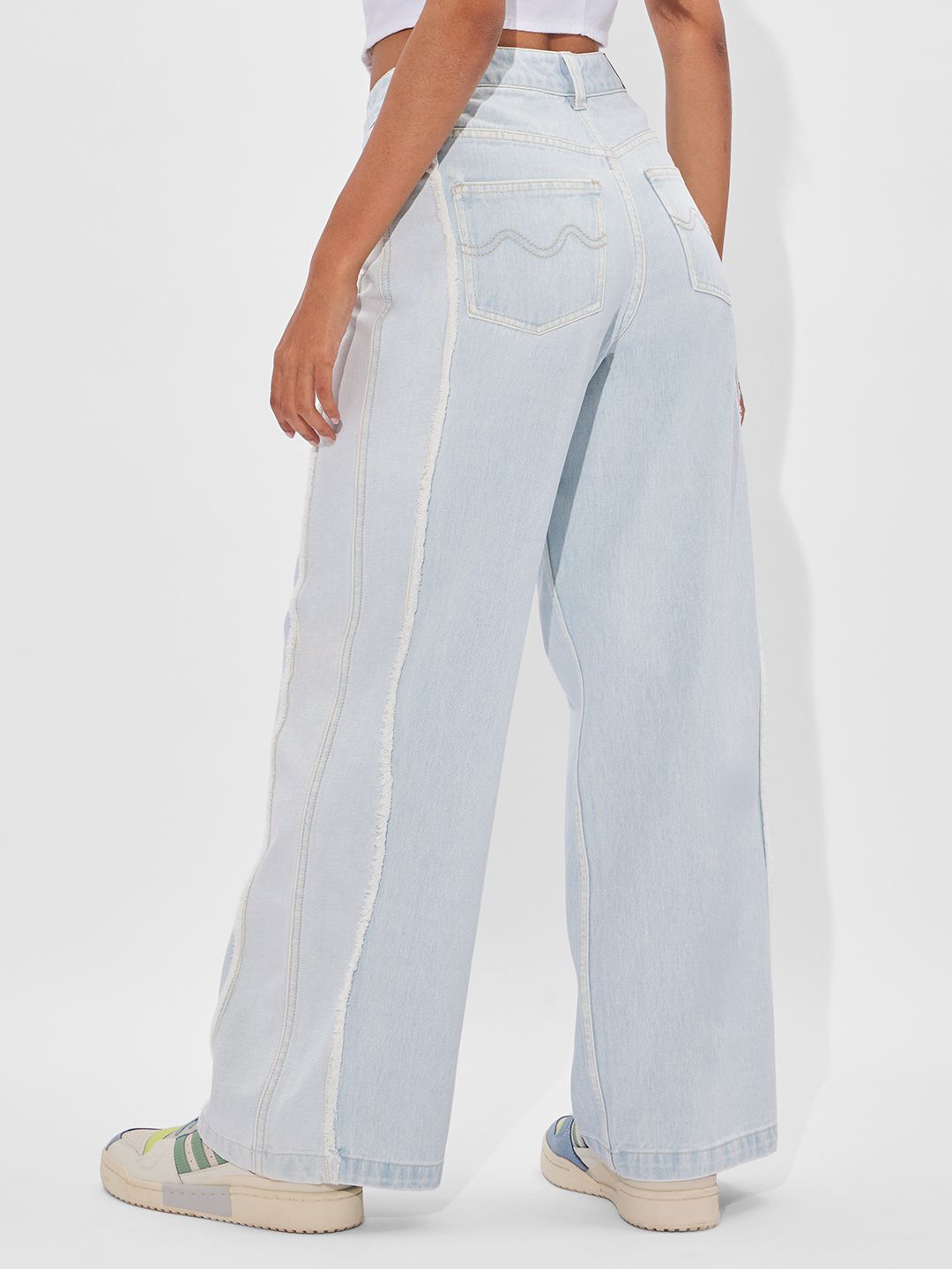Buy Denim Iceberg Blue Women Pants Online