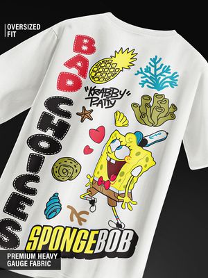 Buy SpongeBob: Bad Choices Oversized T-Shirts Online at The Souled