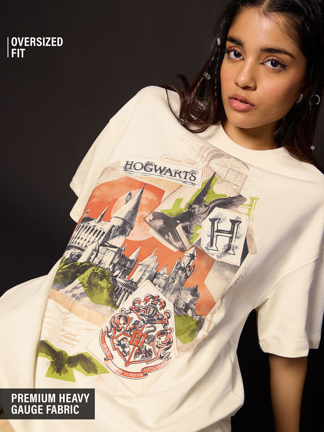 Buy Harry Potter Hogwarts Women Oversized T Shirts online at The Souled Store
