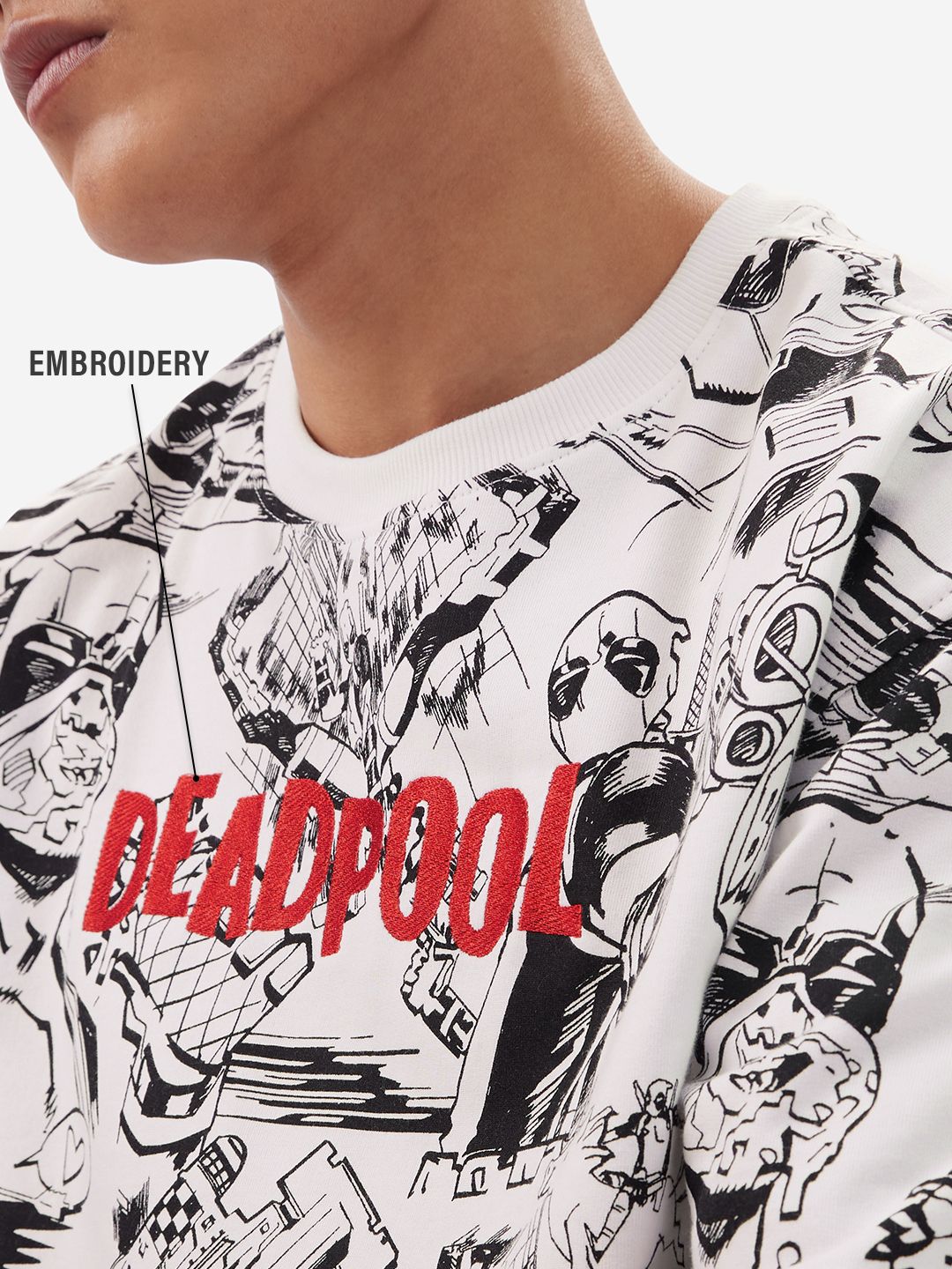 Deadpool: Action Packed Oversized T-Shirts online