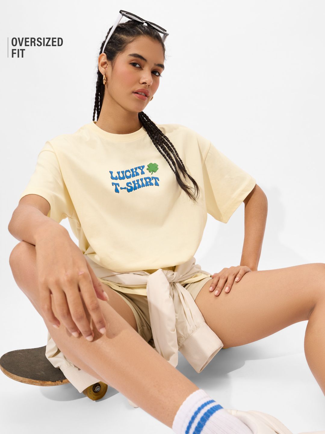 Buy TSS Originals: Lucky Women Oversized T-Shirts Online