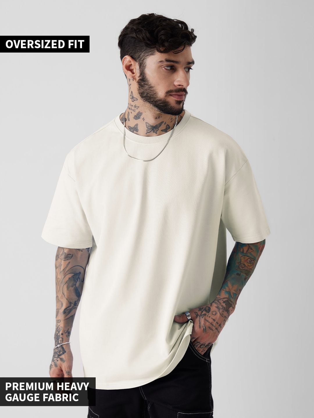 OLDINGHAM T-SHIRT OVERSIZED MEN WHITE