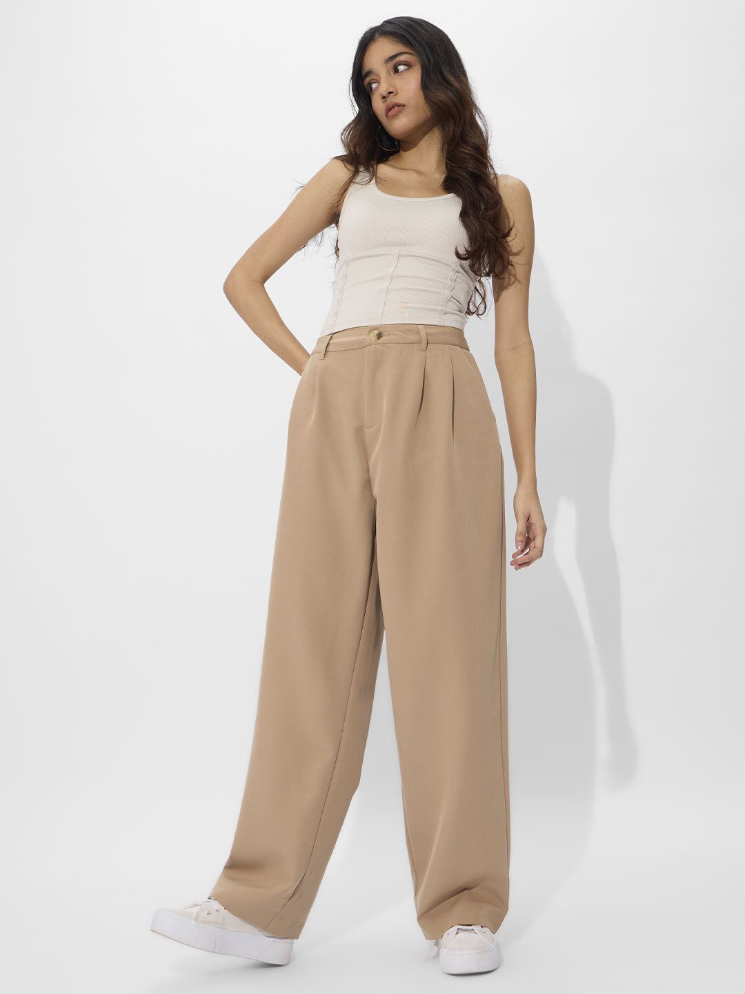 Korean Pants: Camel Women Pants price