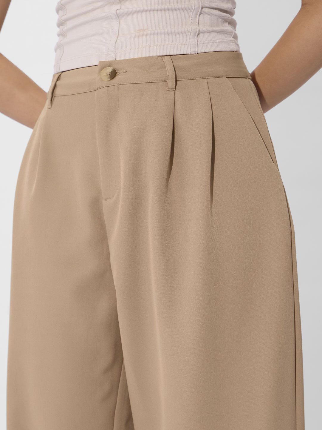 Korean Pants: Camel Women Pants online