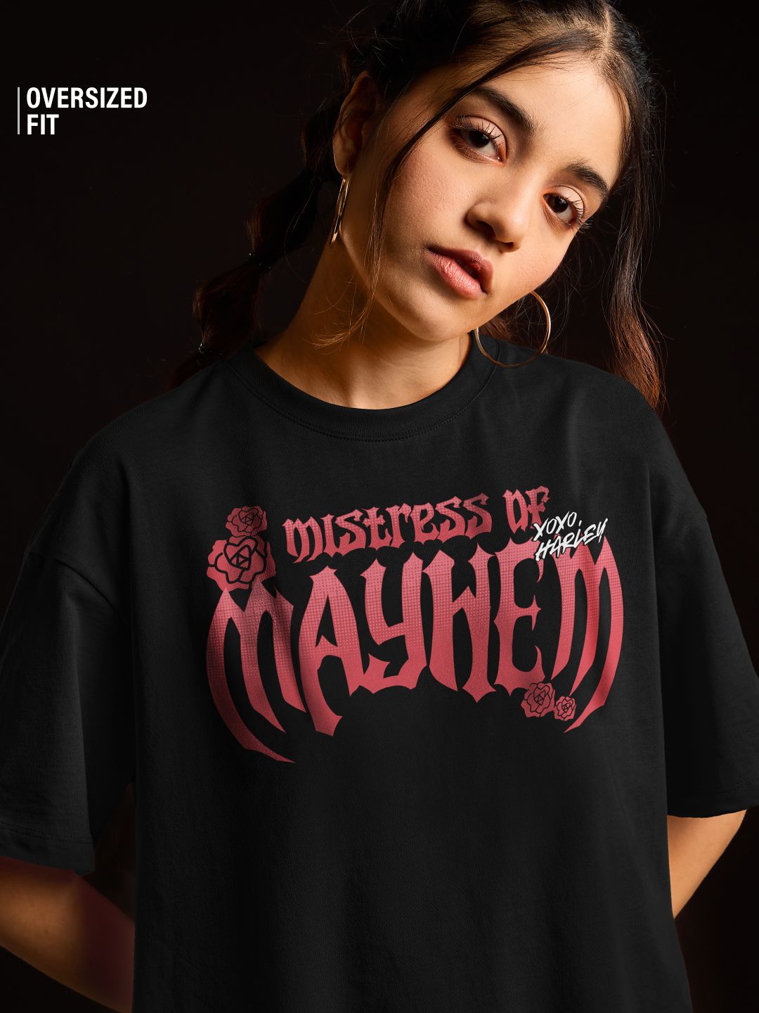 DC: Mistress Of Mayhem Women Oversized T-Shirts