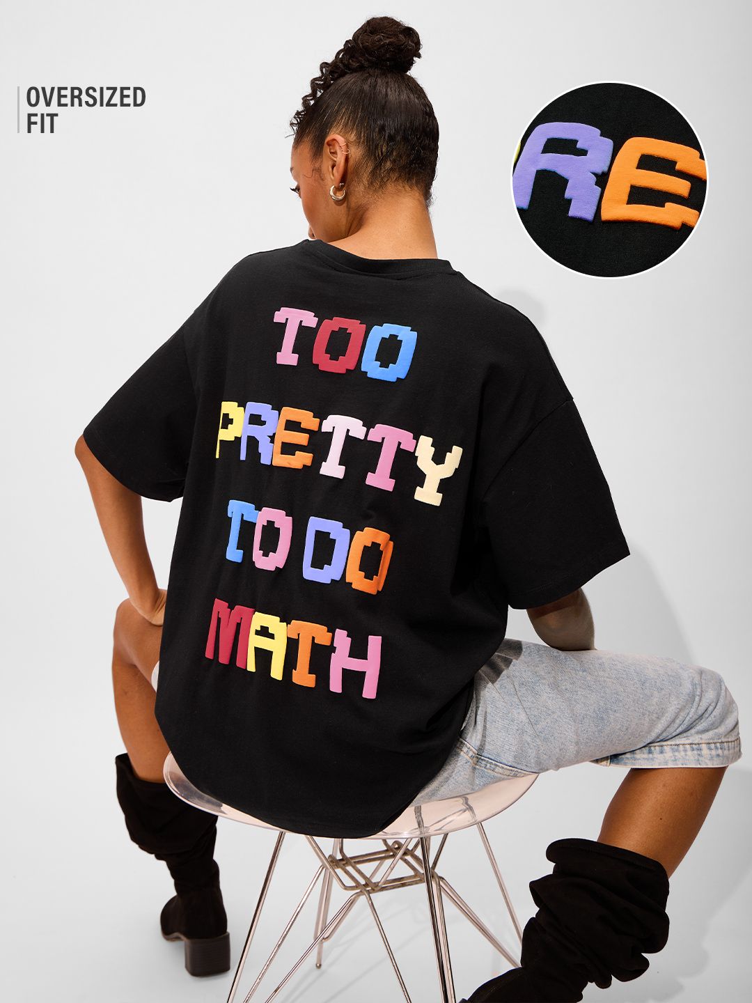 Buy TSS Originals: Pretty For Math Women Oversized T-Shirts Online